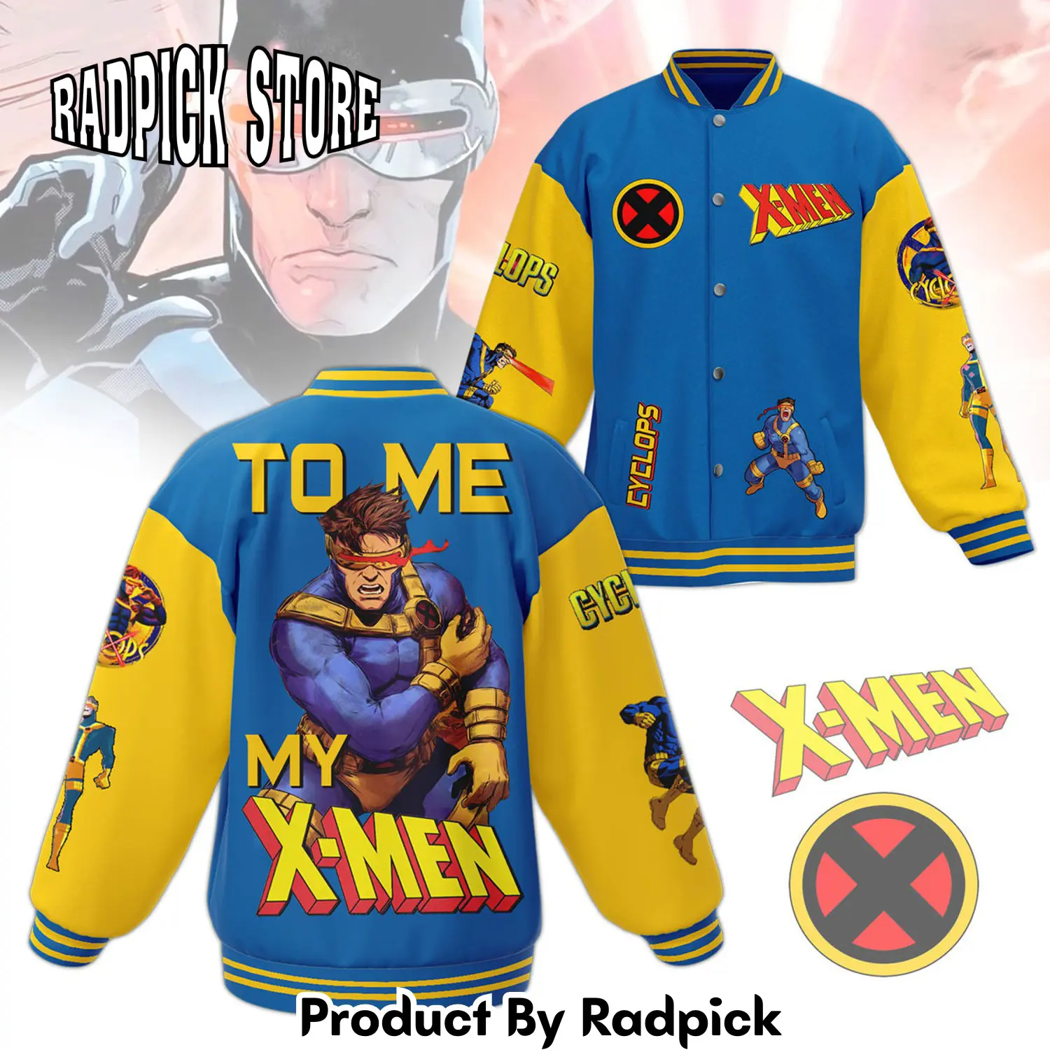 Radpick xmen new bomber baseball jacket for fan rp0015